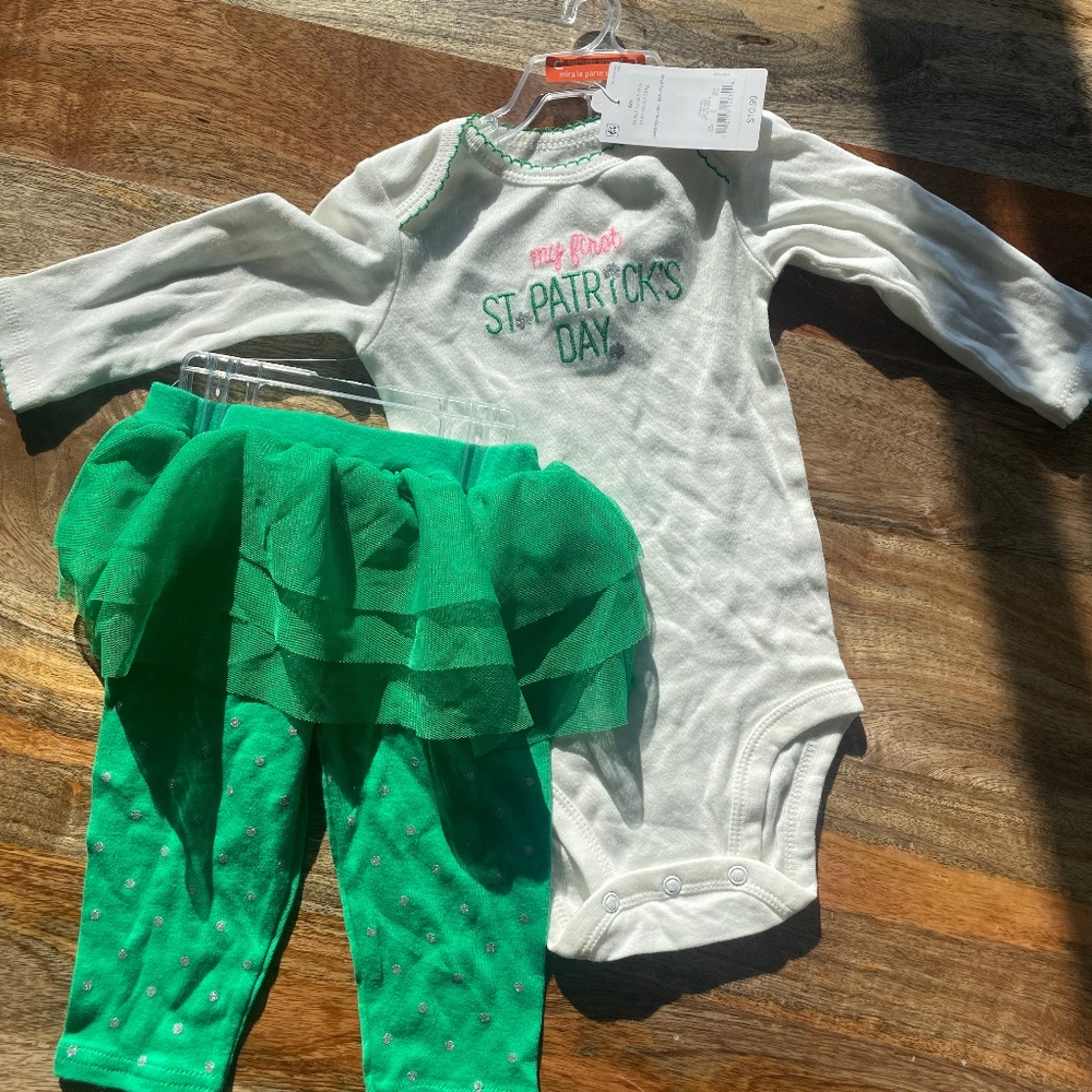 Carters girl st Patricks day outfi